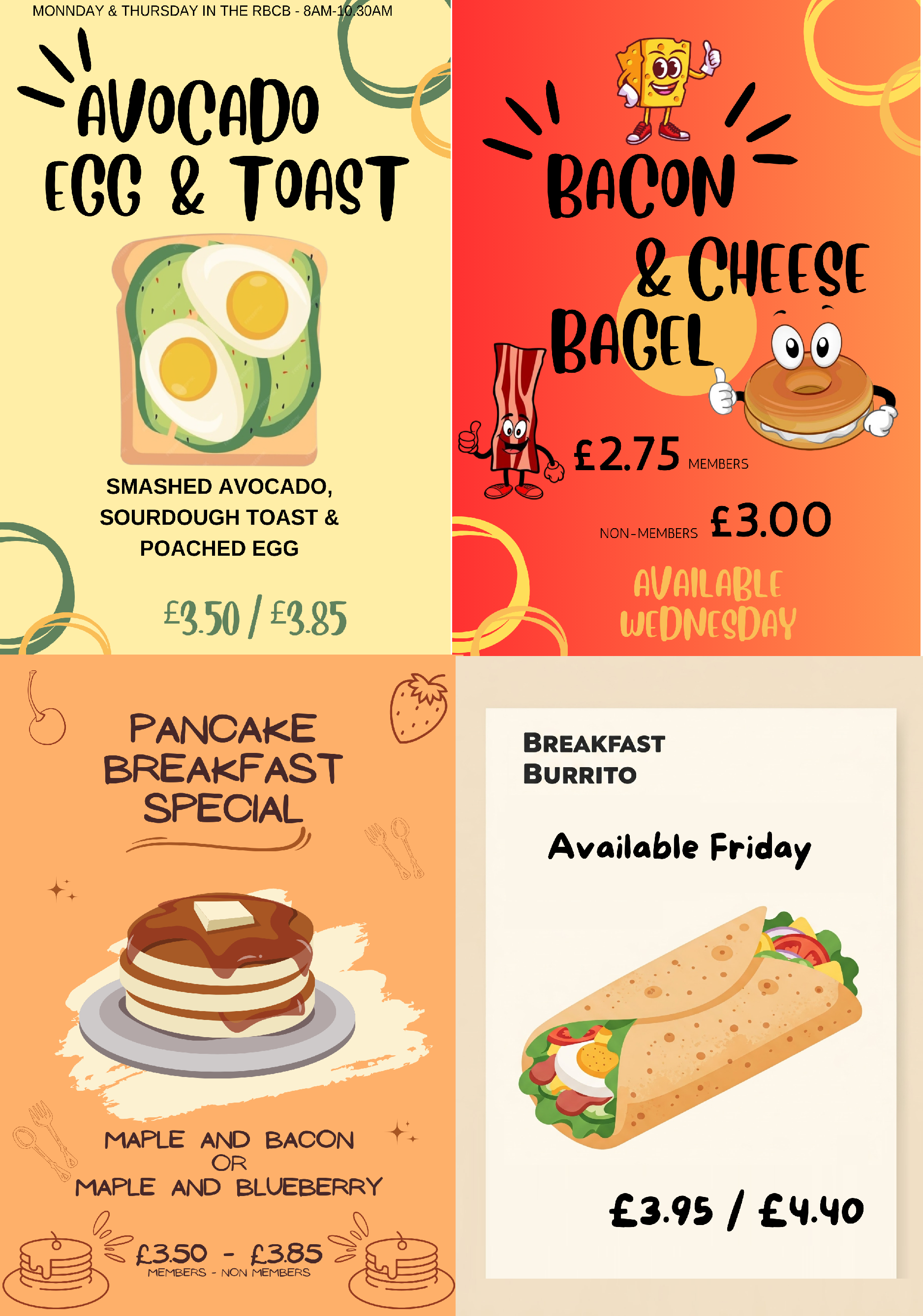 Breakfast specials
