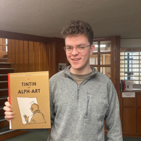 Alex Myall & Tintin book